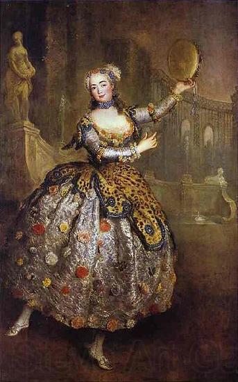 antoine pesne Portrait of the dancer Barbara Campanini aka Spain oil painting art